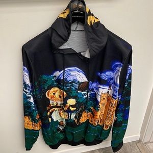 Mens London bear football  hoodie Xl